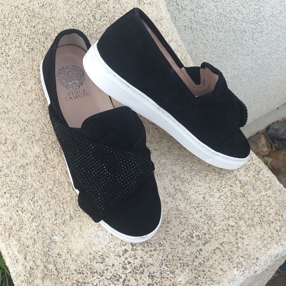 Vince camuto suede black sandals size 8.5 - Picture 2 of 8